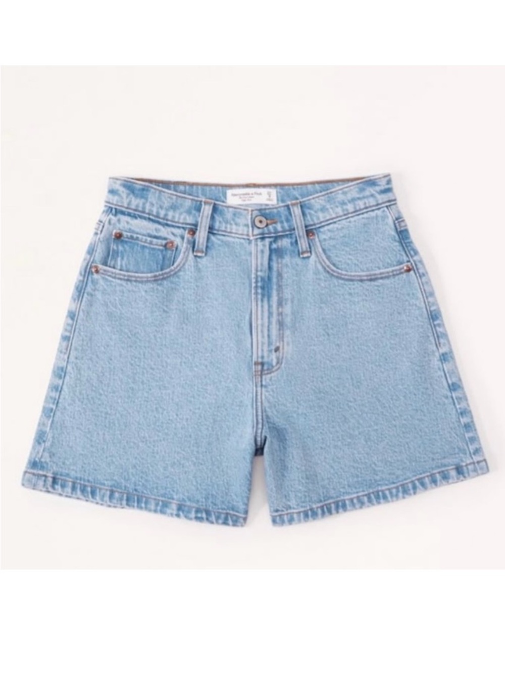 Abercrombie Mom 4” High Rise Curve Love Shorts EUC size 30 - Picture 2 of 6